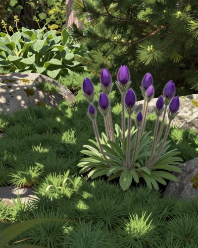 AI-generated illustration of Alpine Garden (Alpengarten)