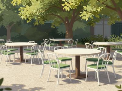 AI-generated illustration of Augustiner Bräu Beer Garden