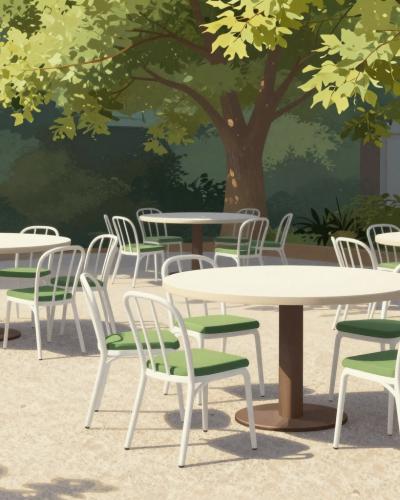 AI-generated illustration of Augustiner Bräu Beer Garden