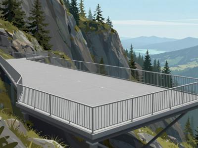 AI-generated illustration of Aussichtspunkt (Hallstatt Viewpoint)