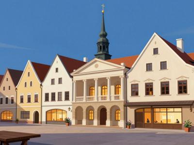 AI-generated illustration of Braunau Market Square (Marktplatz)