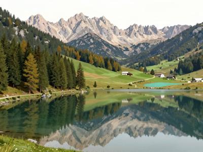 AI-generated illustration of Lakes Of Filzmoos