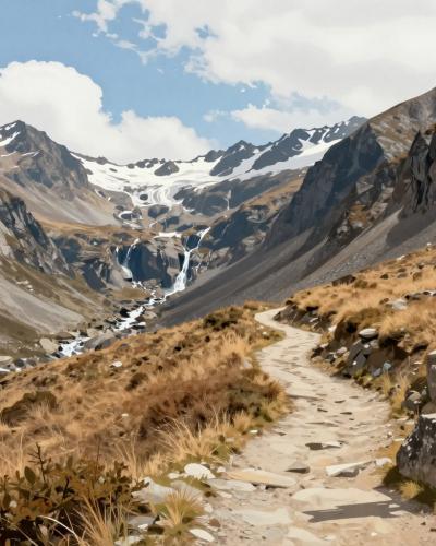 AI-generated illustration of Local Alpine Hiking Trails