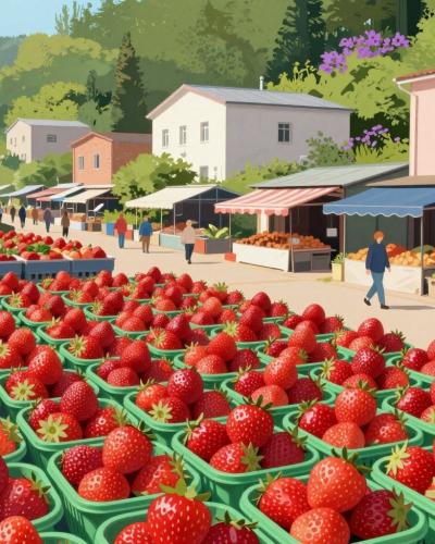 AI-generated illustration of Local Farmers' Market