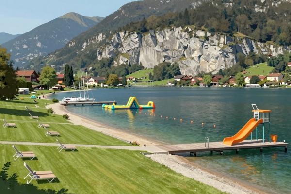 Mondsee Beach