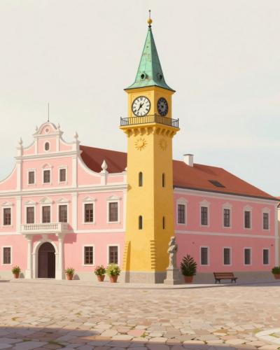 AI-generated illustration of Old Town Square (Marktplatz)