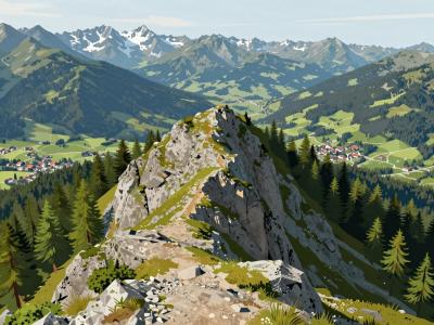 AI-generated illustration of Radstader Berg