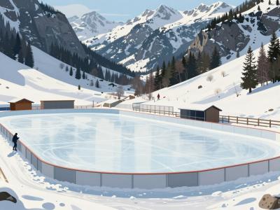 AI-generated illustration of Sölden Ice Arena Ice Rink