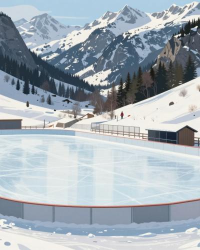 AI-generated illustration of Sölden Ice Arena Ice Rink