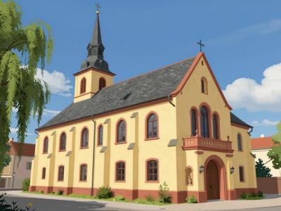 AI-generated illustration of St. Martin’s Church