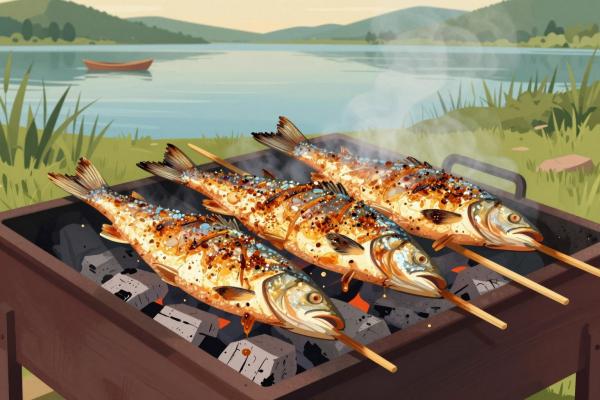 Stanglfisch (fish On A Stick) By The Lakeshore