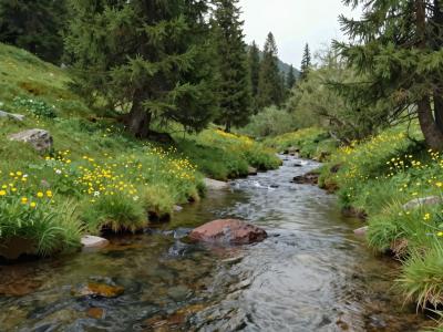 AI-generated illustration of Streams Of Filzmoos