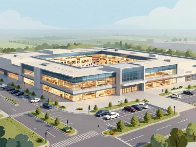 AI-generated illustration of Süd Shopping Center