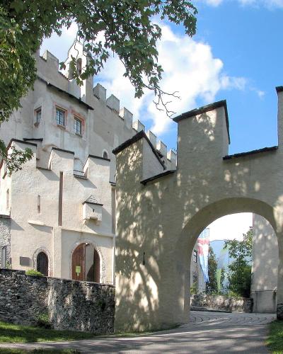 The gate towers of Schloss Bruck in Lienz