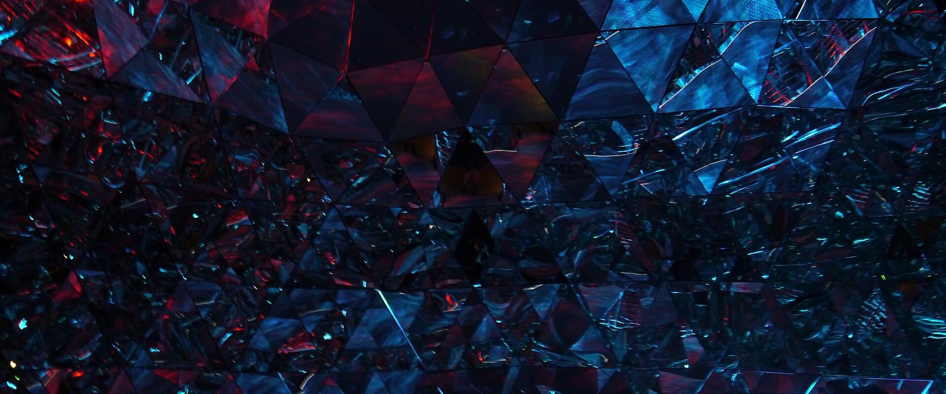 A glittering crystal installation at Swarovski Kristallwelten