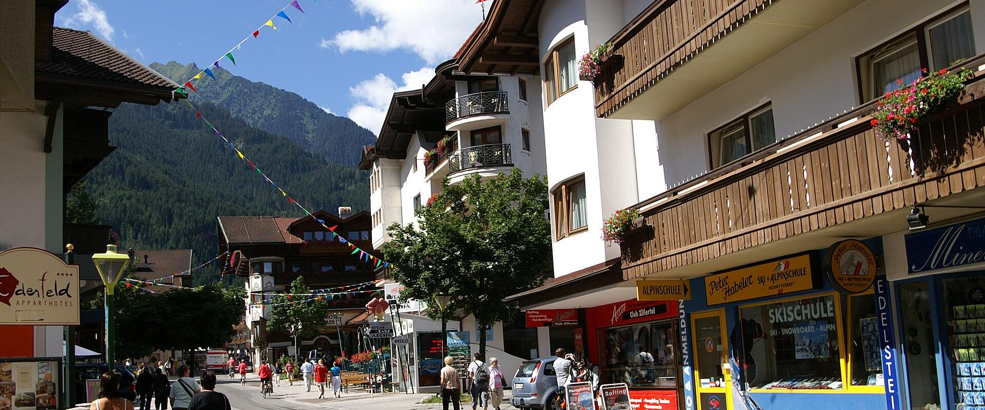 Mayrhofen Village Center & Main Street