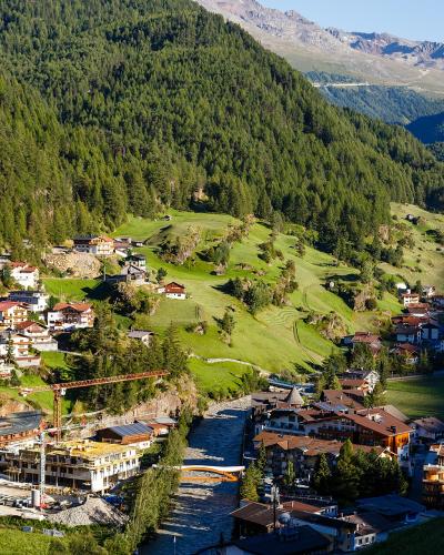 Sölden in the Ötztal valley in summer
