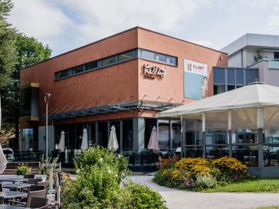 The modern building of the Gustav Klimt Centre in Schörfling am Attersee