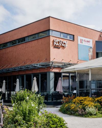 The modern building of the Gustav Klimt Centre in Schörfling am Attersee