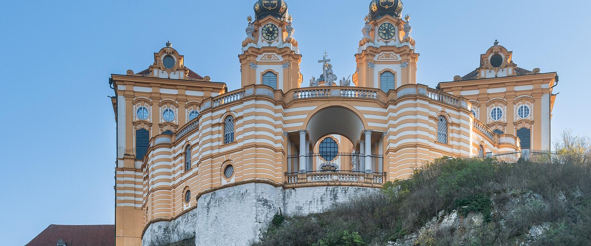 Melk Abbey above the Danube in Lower Austria