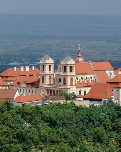 Göttweig Abbey, a Baroque Benedictine monastery on a hilltop above the Wachau valley, Lower Austria