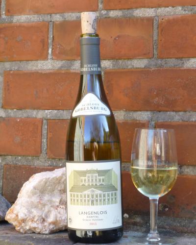 Bottle of Grüner Veltliner from Langenlois in the Kamptal wine region, Lower Austria